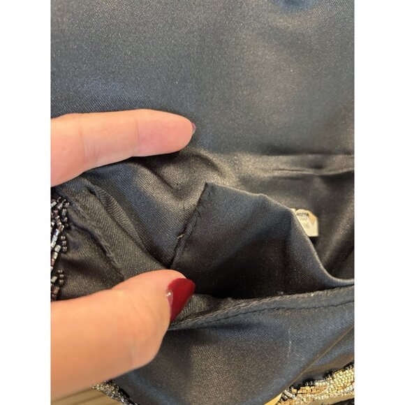 Vintage Carla Mitch Handmade Beaded Evening Bag Purse Art Deco Retro Stylish - Picture 7 of 10